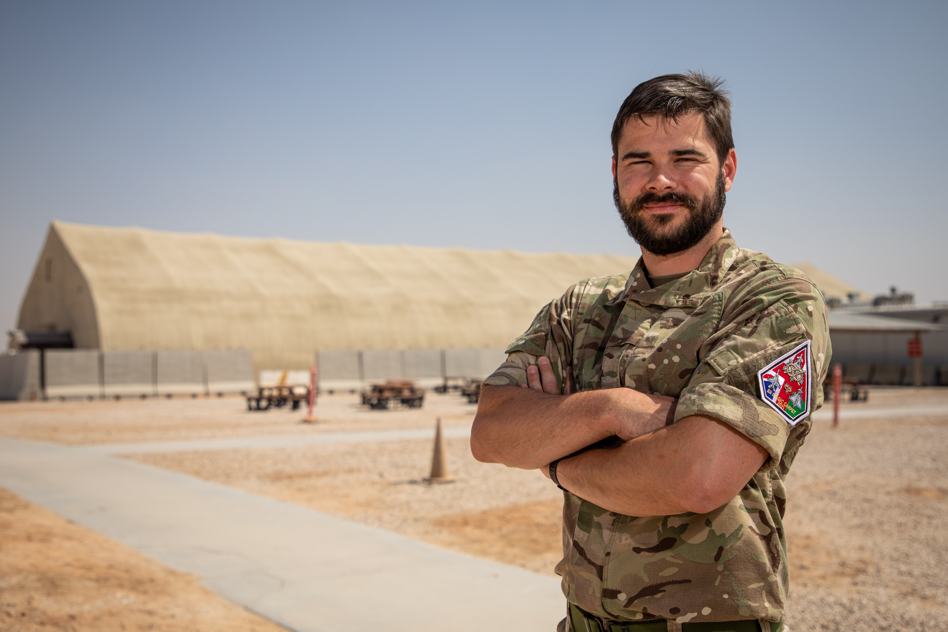 Personnel outside in Oman.